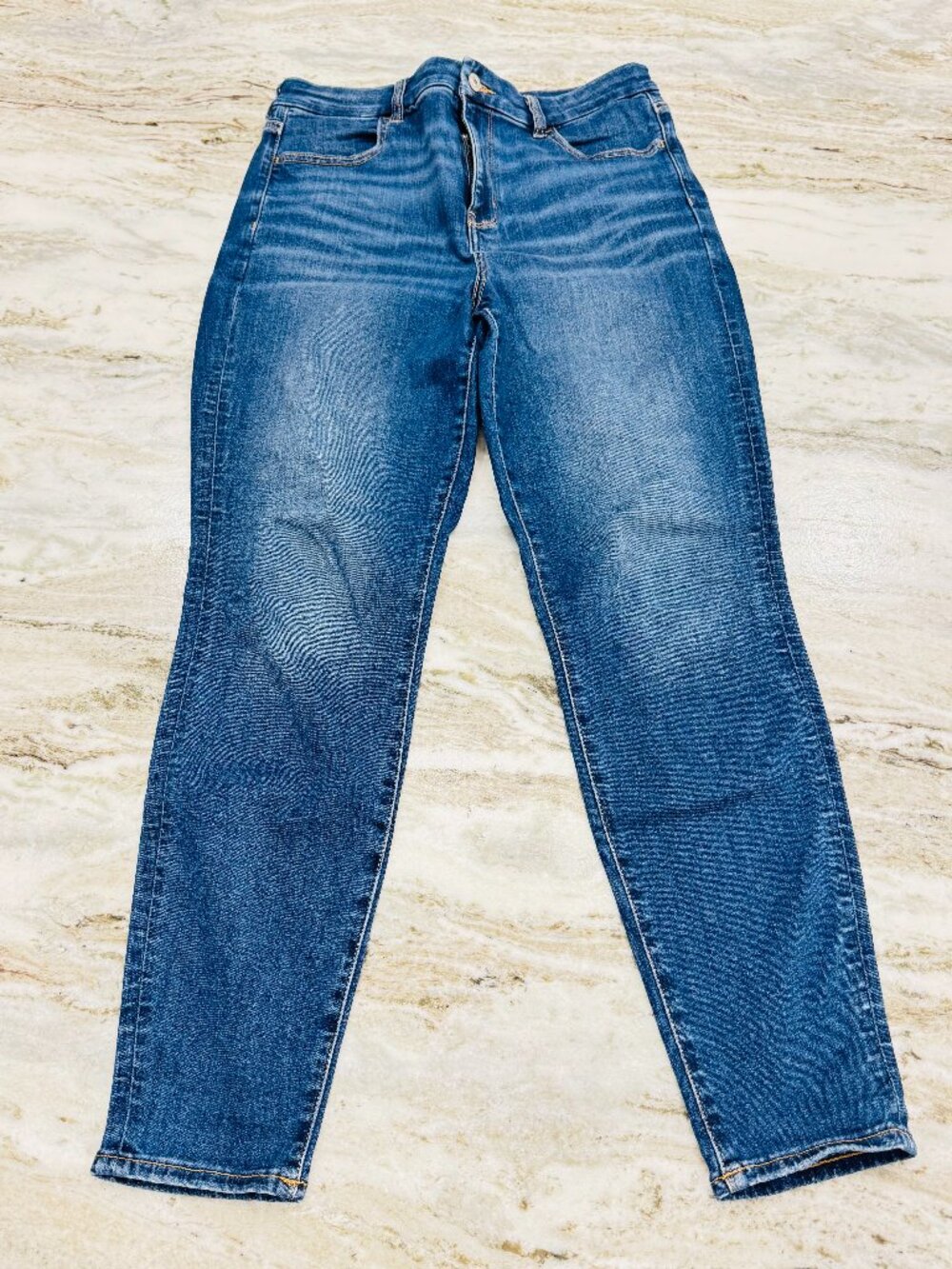 American Eagle Curvy Hi-Rise Jeggings Next Level Stretch Blue Size 10R